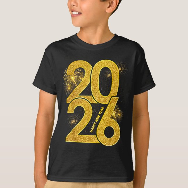 Happy New Year 2026 Firework Family Matching Men W T Shirt (Framsida)