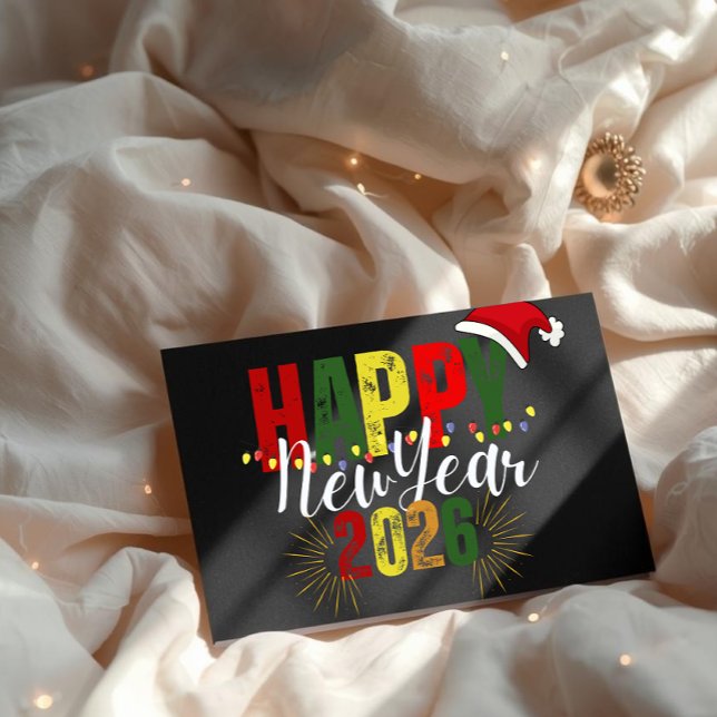 Happy new year 2026 Flat Card (Skapare uppladdad)