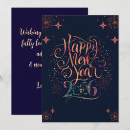Happy new year 2026 Flat Card