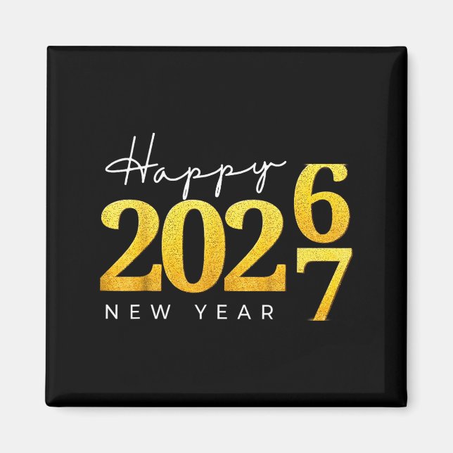 Happy New Year 2026 Funny 67 New Year Countdown Si Magnet (Framsidan)