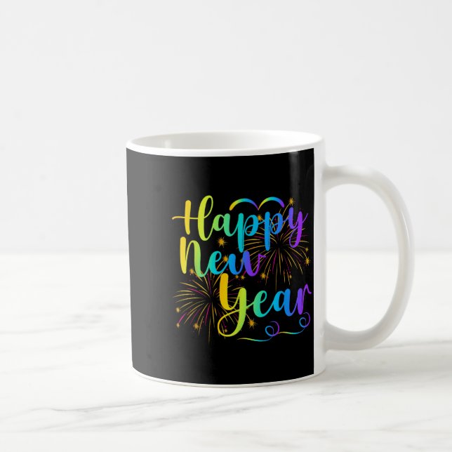 Happy New Year 2026 Funny Family Friend New Year E Kaffemugg (Höger)