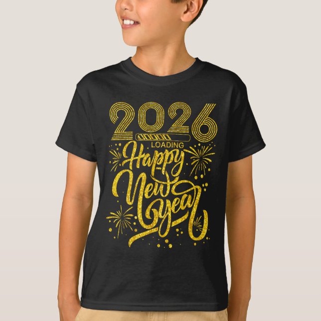 Happy New Year 2026 Funny New Years Eve Party Men  T Shirt (Framsida)