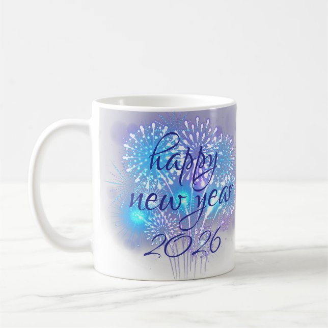 happy new year 2026 kaffemugg (Vänster)