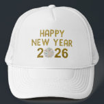 Happy New Year 2026 Keps<br><div class="desc">Happy New Year 2026! This New Year’s Eve party design would be great to wear as part of a costume or outfit to a holiday party or celebration! Makes a perfect gift for a man, woman, boys, girls & kids. Say goodbye to 2025 with this fun accessory! Celebrate the Christmas...</div>