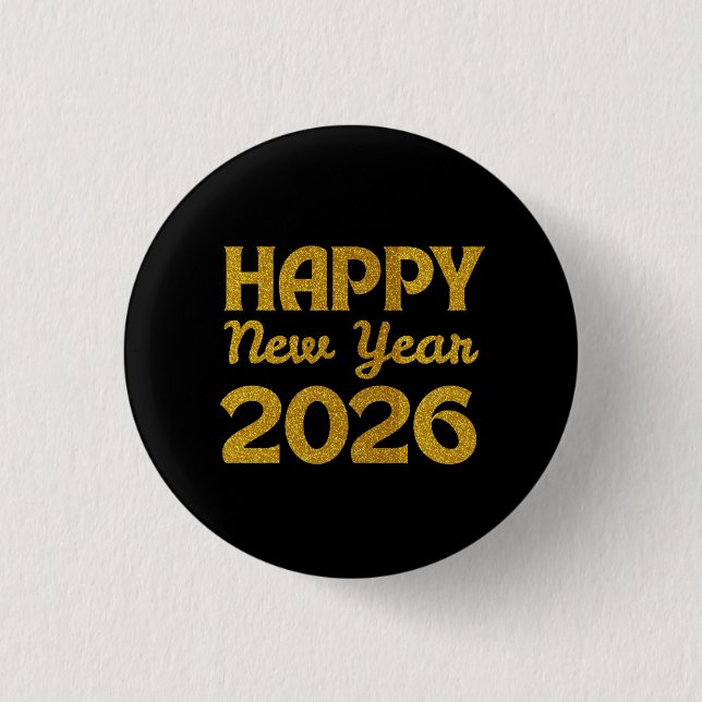 Happy New Year 2026 Knapp (Framsida)