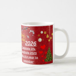 “Happy New Year 2026 Mug – Celebrate with Sparkle  Kaffemugg
