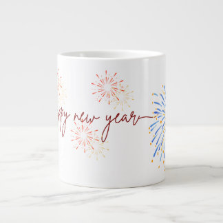 Happy New Year 2026 Mug – Fireworks & Celebration Jumbo Mugg