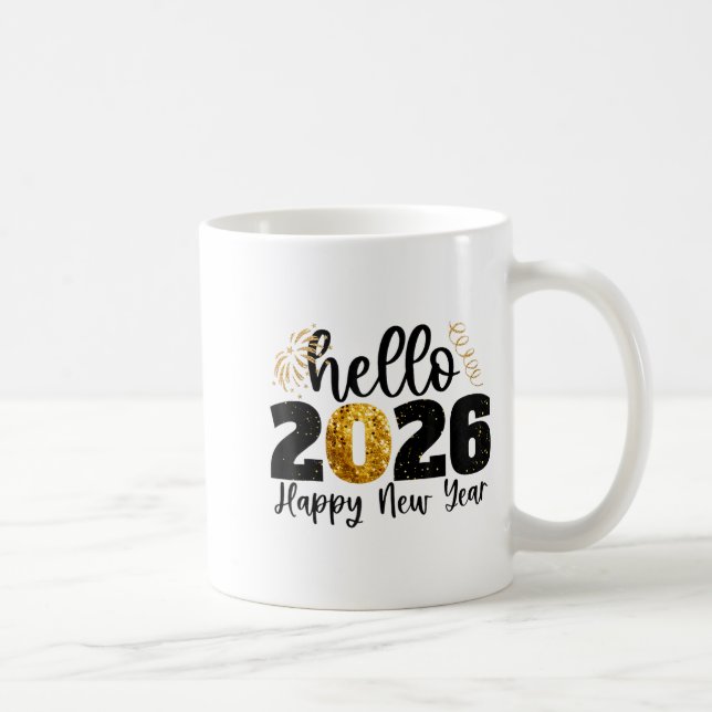 Happy New Year 2026 New Year Party Friends Family  Kaffemugg (Höger)