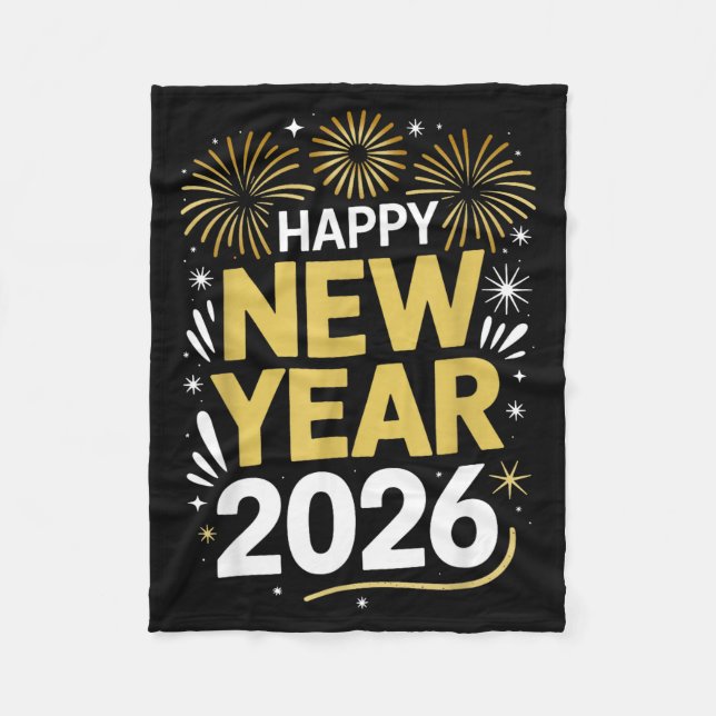 Happy New Year 2026 - New Year's Eve 2026  Fleecefilt (Framsidan)