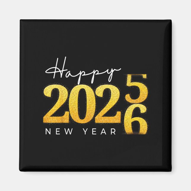 Happy New Year 2026 New Year's Eve Countdown Party Magnet (Framsidan)