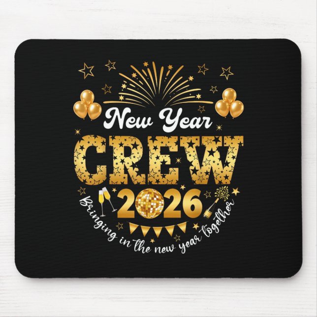 Happy New Year 2026 New Year's Eve Nye Party Crew  Musmatta (Framsidan)