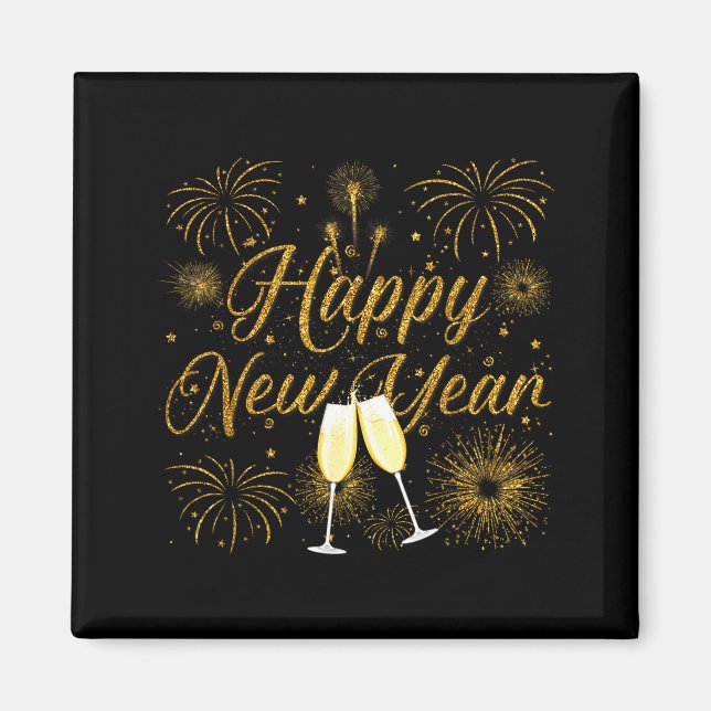 Happy New Year 2026 New Years Eve Party Countdown  Magnet (Framsidan)