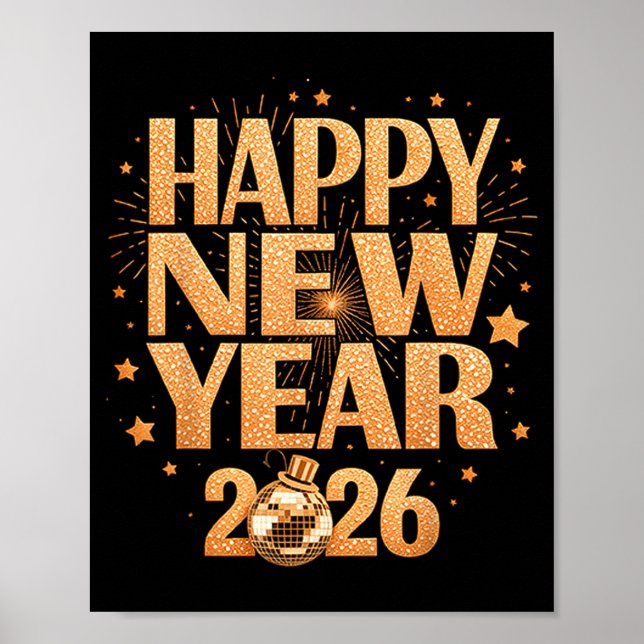 Happy New Year 2026 New Years Eve Party Countdown  Poster (Framsidan)