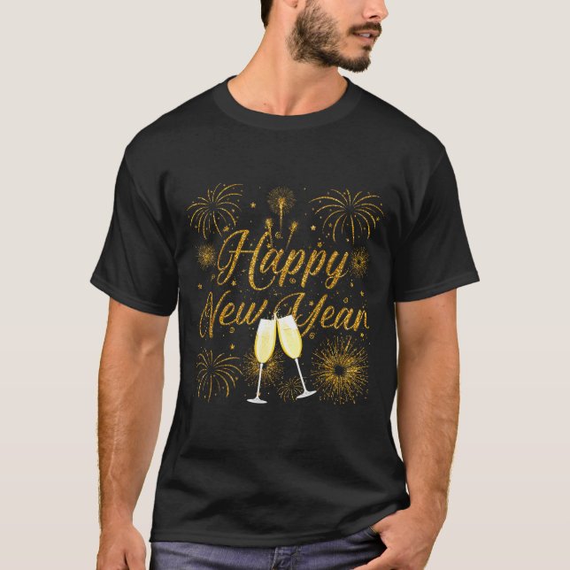 Happy New Year 2026 New Years Eve Party Countdown  T Shirt (Framsida)