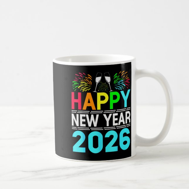 Happy New Year 2026 Nye Party - Funny New Years Ev Kaffemugg (Höger)
