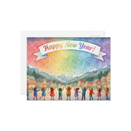 HAPPY NEW YEAR 2026 Postcard Vykort