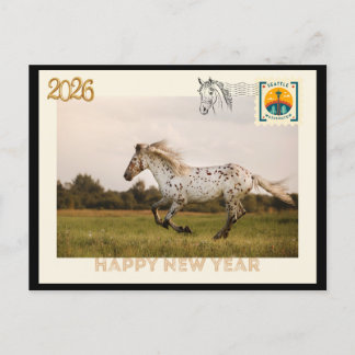 Happy New Year 2026 Postcard Vykort