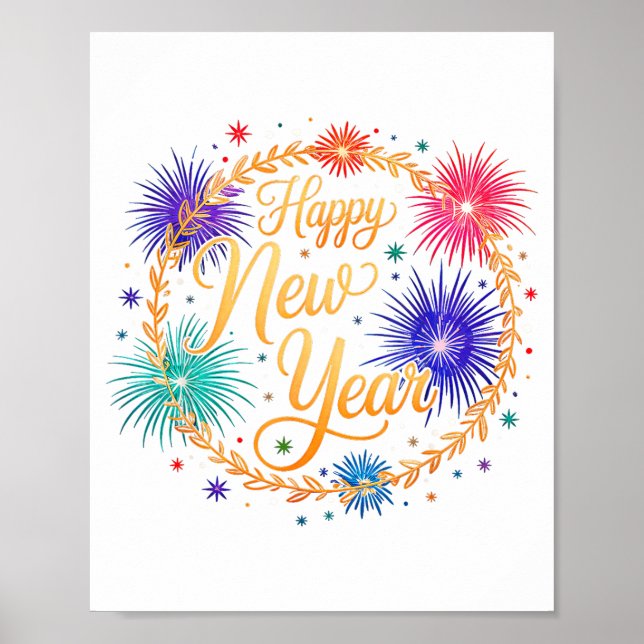 Happy New Year 2026  Poster (Framsidan)