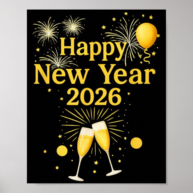 Happy New Year 2026  Poster (Framsidan)