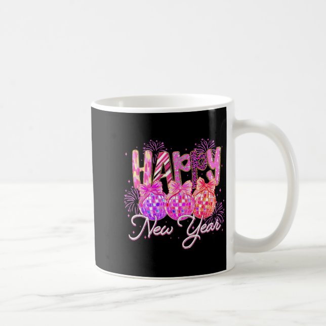 Happy New Year 2026 Preppy New Years Nk Coquette B Kaffemugg (Höger)