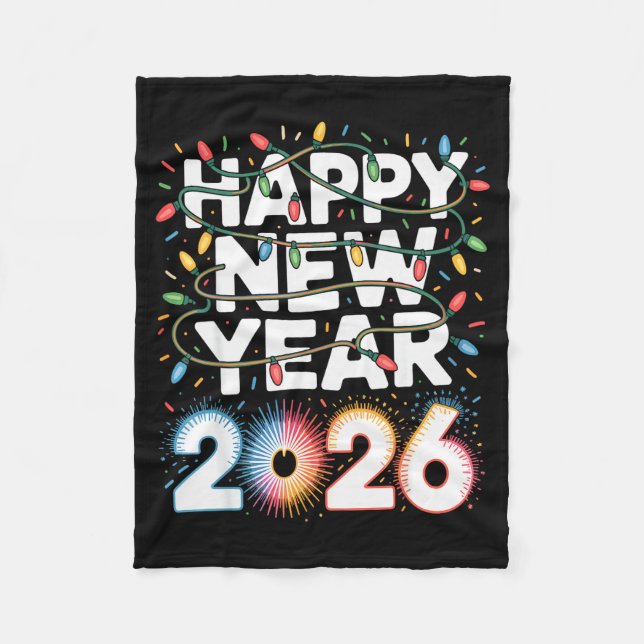 Happy New Year 2026 Sparkle Shirt For Women  Fleecefilt (Framsidan)