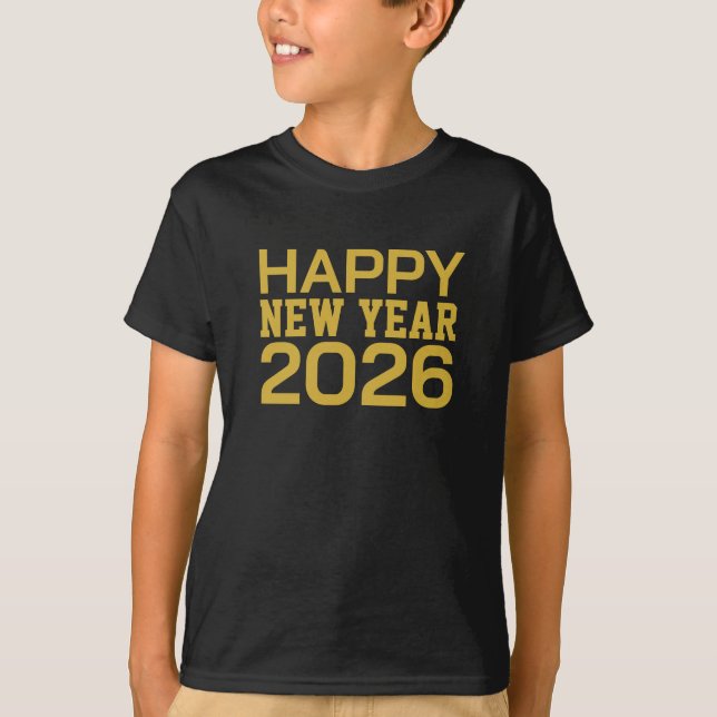 Happy New Year 2026 T-Shirt (Framsida)