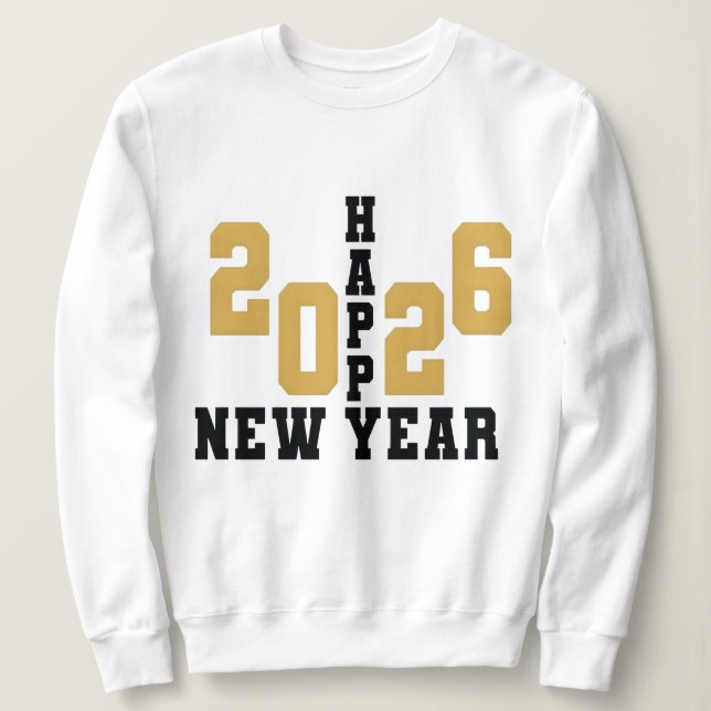 Happy New Year 2026  T Shirt (Design framsida)