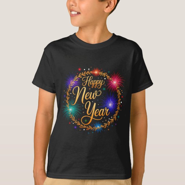 Happy New Year 2026  T Shirt (Framsida)