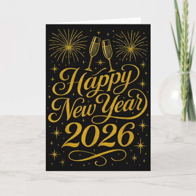 Happy New Year 2026 Womens New Years Eve Party  Kort (Framsida)