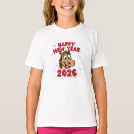 Happy New Year 2026: Year of the Horse Mascot T Shirt