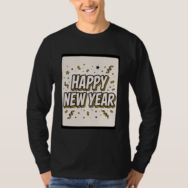 Happy New Year 2027 Comic Tee (Framsida)