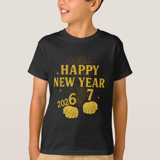 Happy New Year 67 Meme – Funny 2026 Celebration Pa T Shirt (Framsida)