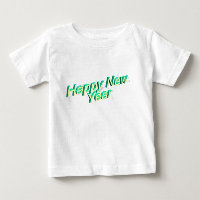 Happy New Year Baby Shirt  T (Framsida)
