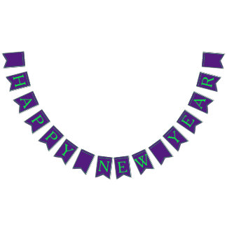 Happy New Year bunting flags by dalDesignNZ Vimplar