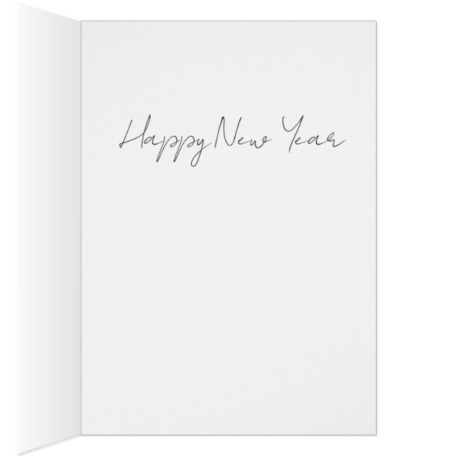 Happy New Year Card Hälsningskort (Insidan (Höger))