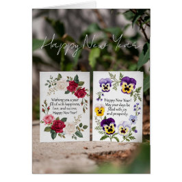 Happy New Year Card Hälsningskort