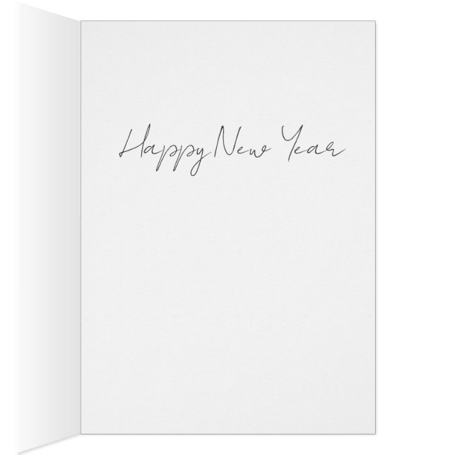 Happy New Year Card Hälsningskort (Insidan (Höger))