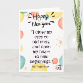 Happy New Year Card Kort