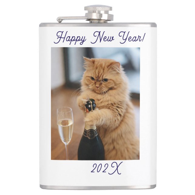  Happy New Year Cat Photo Customized  Fickplunta (Framsidan)