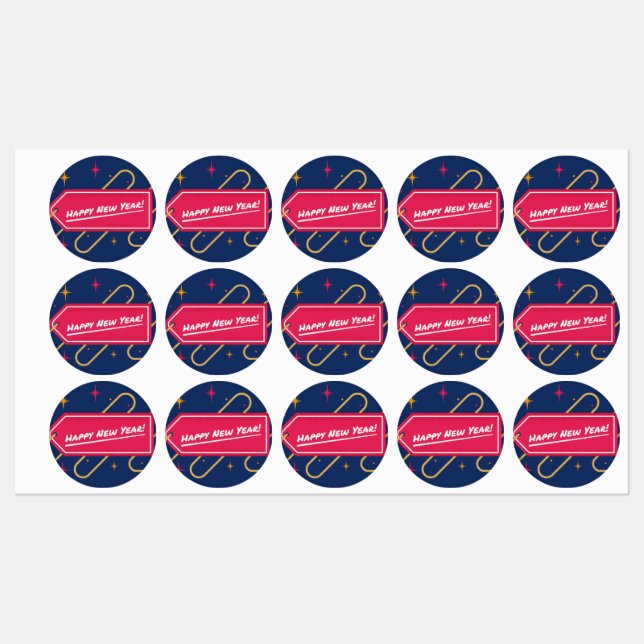 Happy New Year Celebration Sticker (Ark)