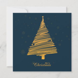 Happy New Year Christmas Tree Inbjudningar