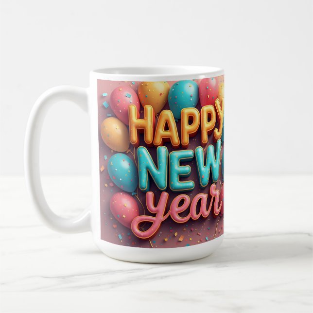 Happy New Year Coffee Mug Kaffemugg (Vänster)