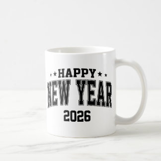 Happy New Year College Letter Style Kaffemugg