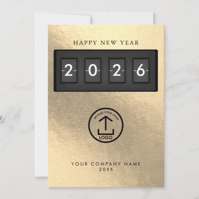 Happy New Year Corporate Business Logo Gold (Framsida)