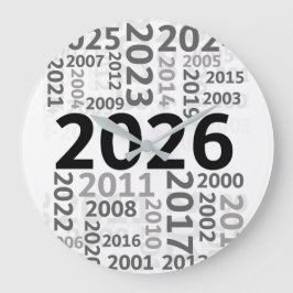 Happy New Year Countdown Wall Clock Stor Klocka