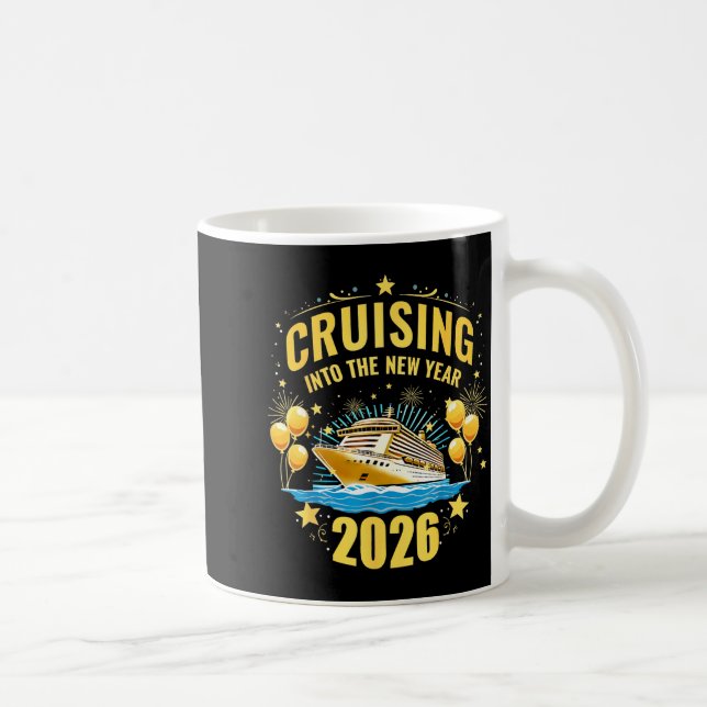 Happy New Year Cruise 2026 Party Trip Cruising Int Kaffemugg (Höger)