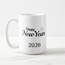 Happy New Year Custom Present Kaffemugg