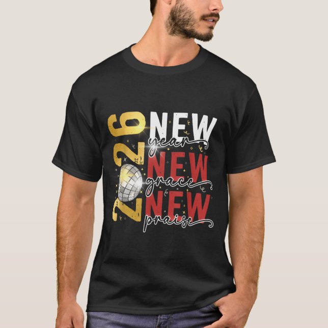 Happy New Year Eve 2026 New Year Party Hello 2026  T Shirt (Framsida)