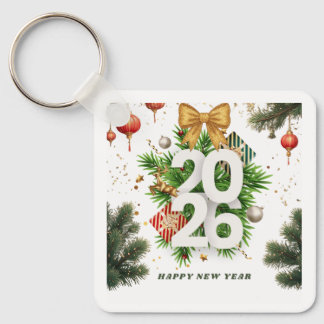 Happy New Year – Festive Christmas Toys, Ornaments Nyckelring