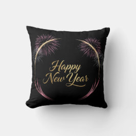 Happy New Year Fireworks Design Kudde